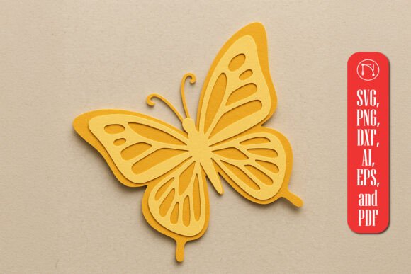 3D Butterfly Paper Cut SVG: Elevating Ornaments in Digital Publishing