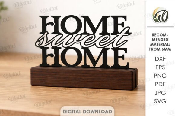 3D Home Decor Sign Laser Cut