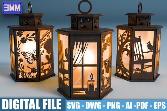 3D Memorial Lantern Laser Cut Files Review
