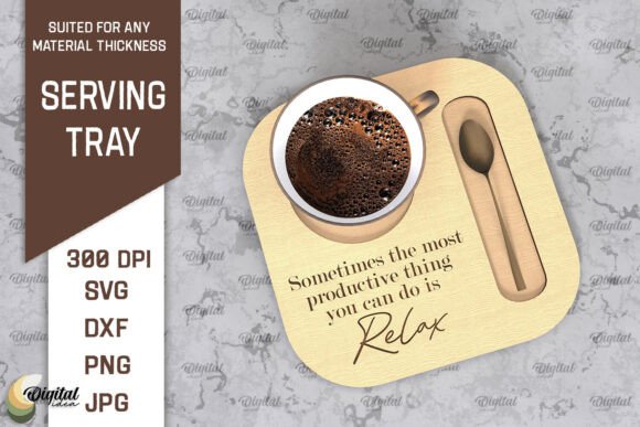 3D Wooden Serving Tray Laser Cut Review