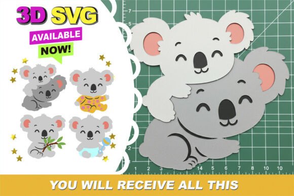 Baby Koala 3D SVG Review
