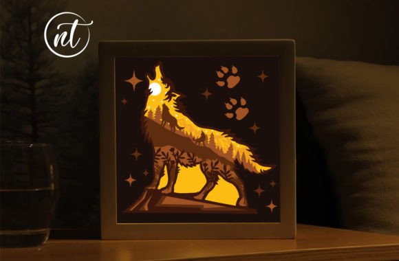 Howling Wolf 3D Shadow Box Review
