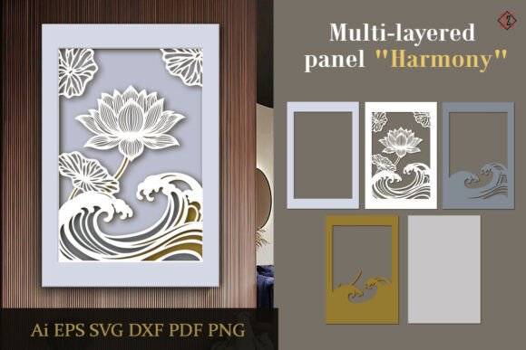 Layered Panel Harmony β 3D Paper Art