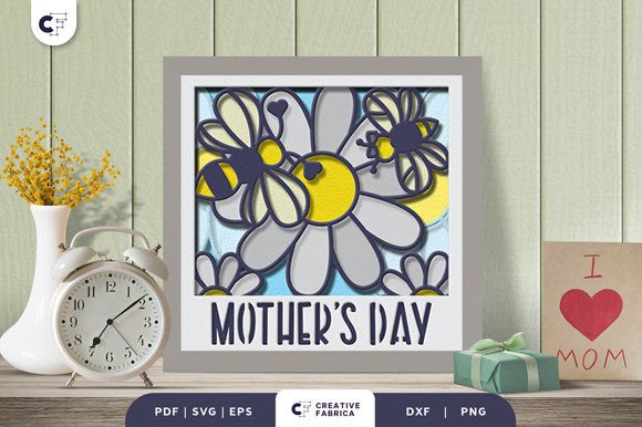 Mama and Baby Bee 3D Shadow Box Review
