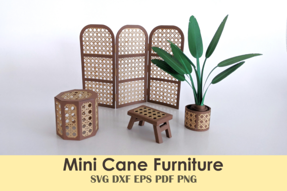 Mini Cane Furniture Set 3D Papercraft Review