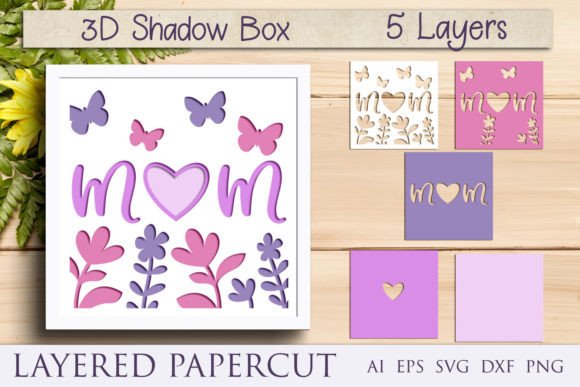 Mother S Day Laser Cutting: Happy Mothers Day 3d Layered Card Svg Review