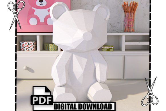 Polygonal Bear 3D SVG Shapes Review
