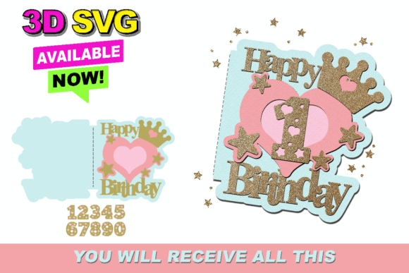 Princess Birthday Card 3D SVG: A Designer’s Review for Local Branding