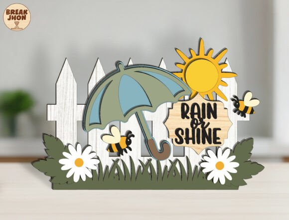Rain or Shine SVG 3D Layered Sign: Laser Cutting & Spring Amp Review