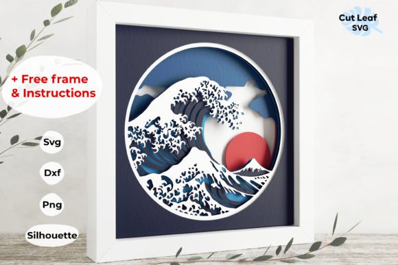 Reviewing the 3D Great Wave Shadow Box for Embroidery