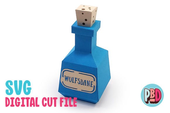 Wolfsbane Potion 3D Papercraft: A Brand Designer’s Review of This 3D SVG Shapes Asset